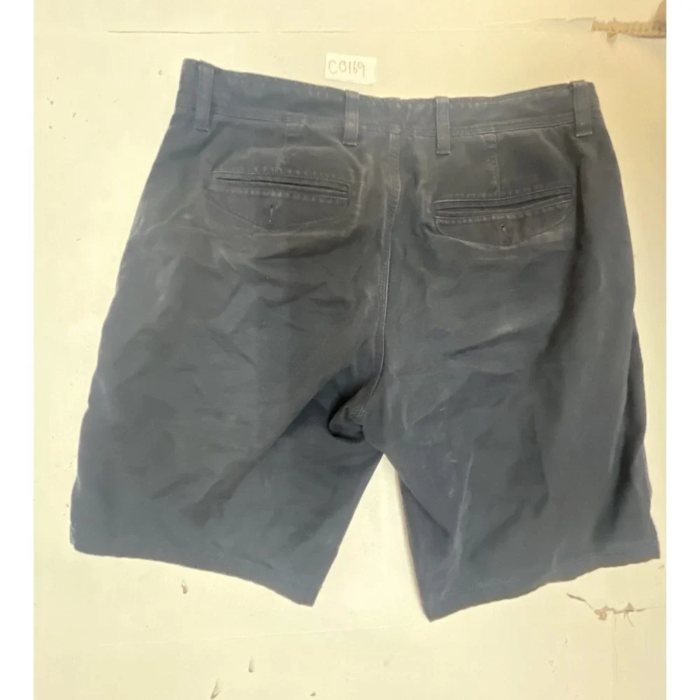 Banana Republic Aiden Short Mens 31 Navy‎ Blue Cotton Slim Fit Chino Shorts